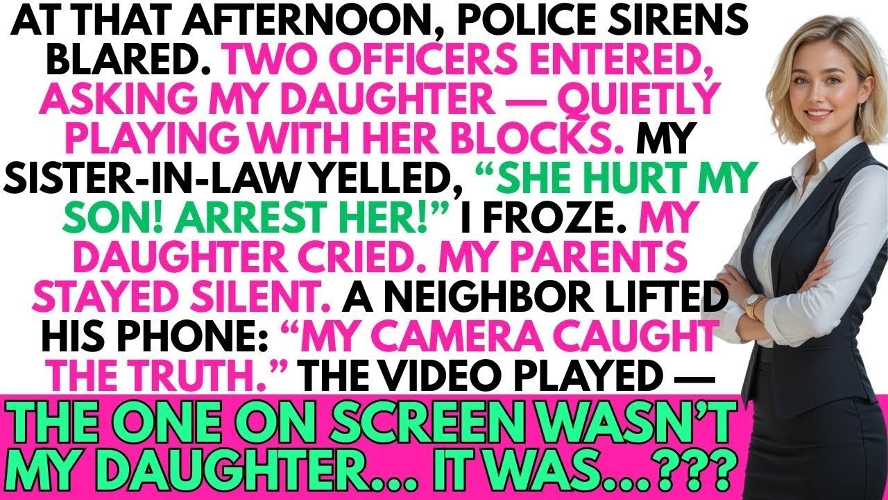 At that afternoon, my sister-in-law screamed to have my daughter arrested… but the truth was...???