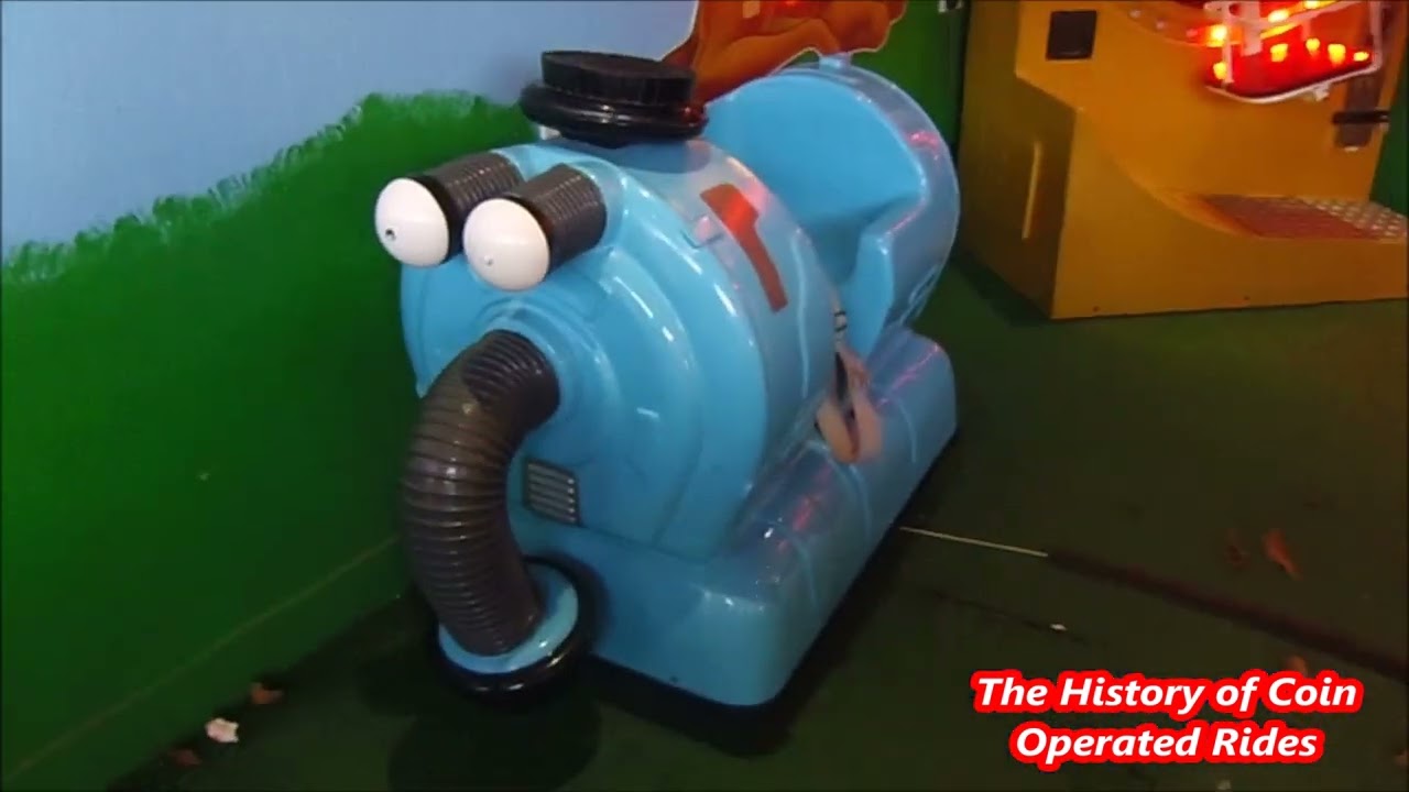 1990s Amutec Coin Operated Vacuum Cleaner Kiddie Ride - Teletubbies Noo-Noo