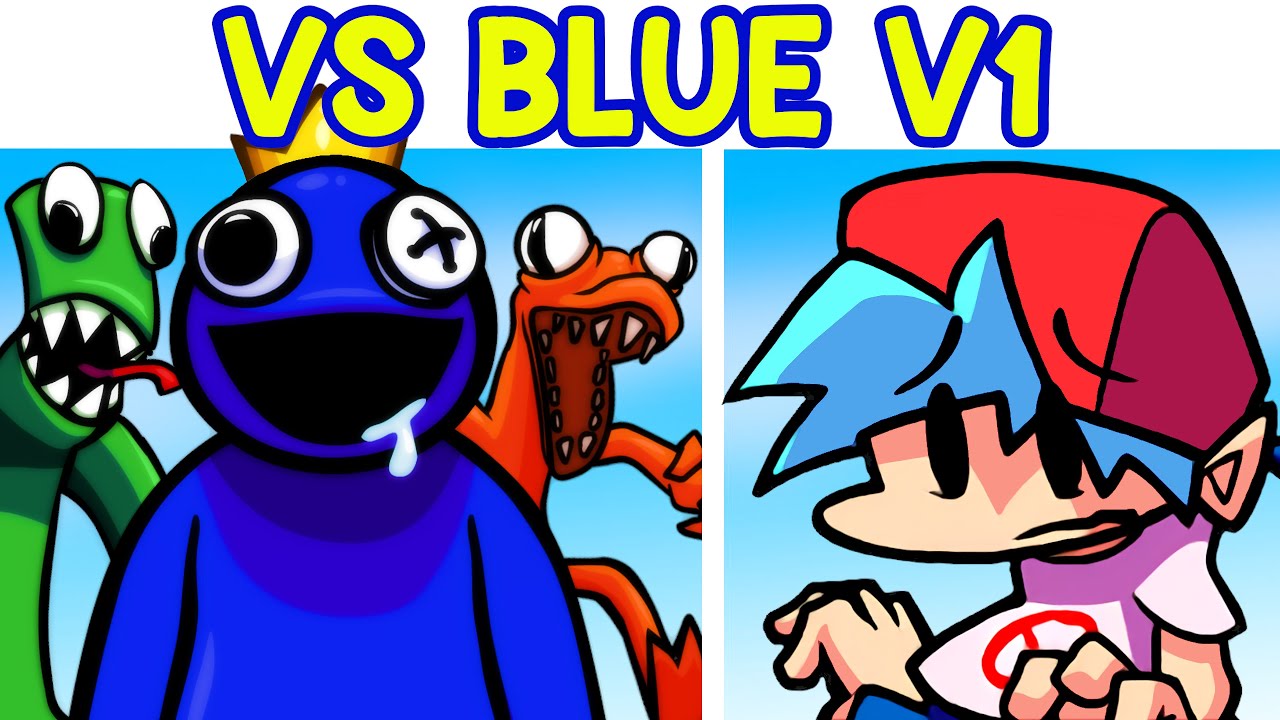 Friday Night Funkin' VS Blue V1 | Roblox Rainbow Friends (FNF Mod)