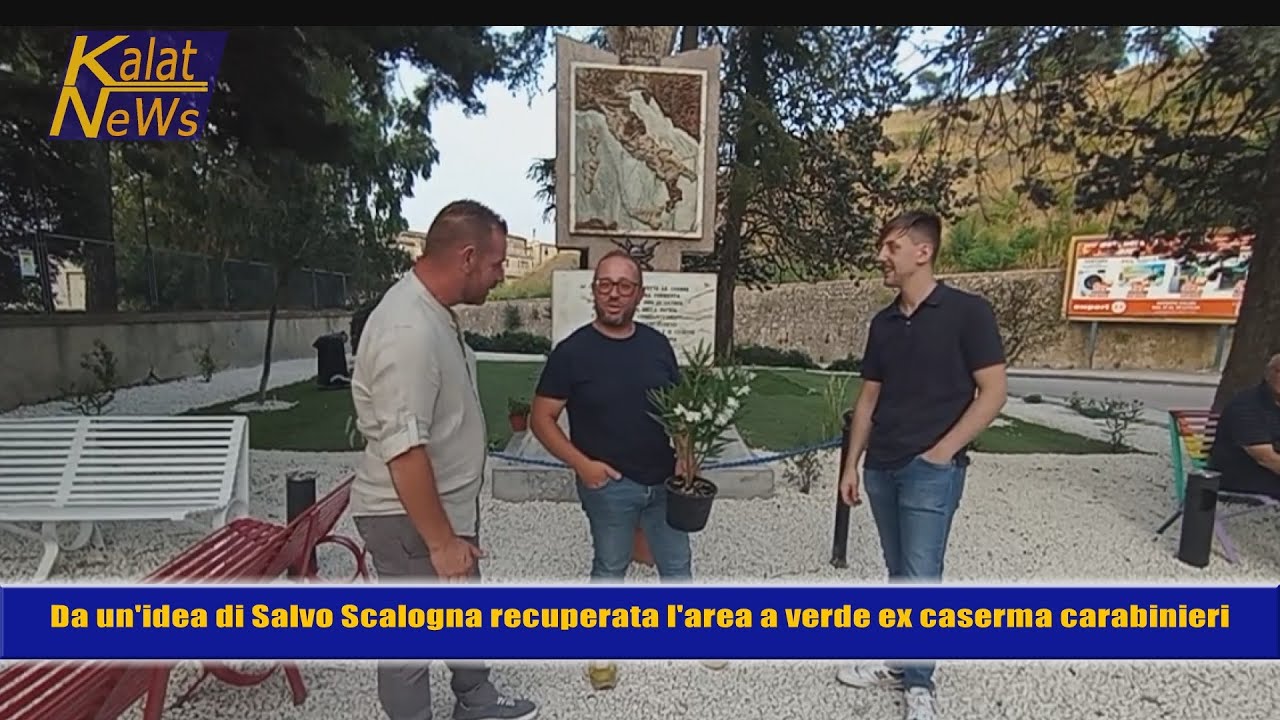 Caltagirone, 100 persone del bar Garden restituiscono decoro all'area a verde ex caserma carabinieri