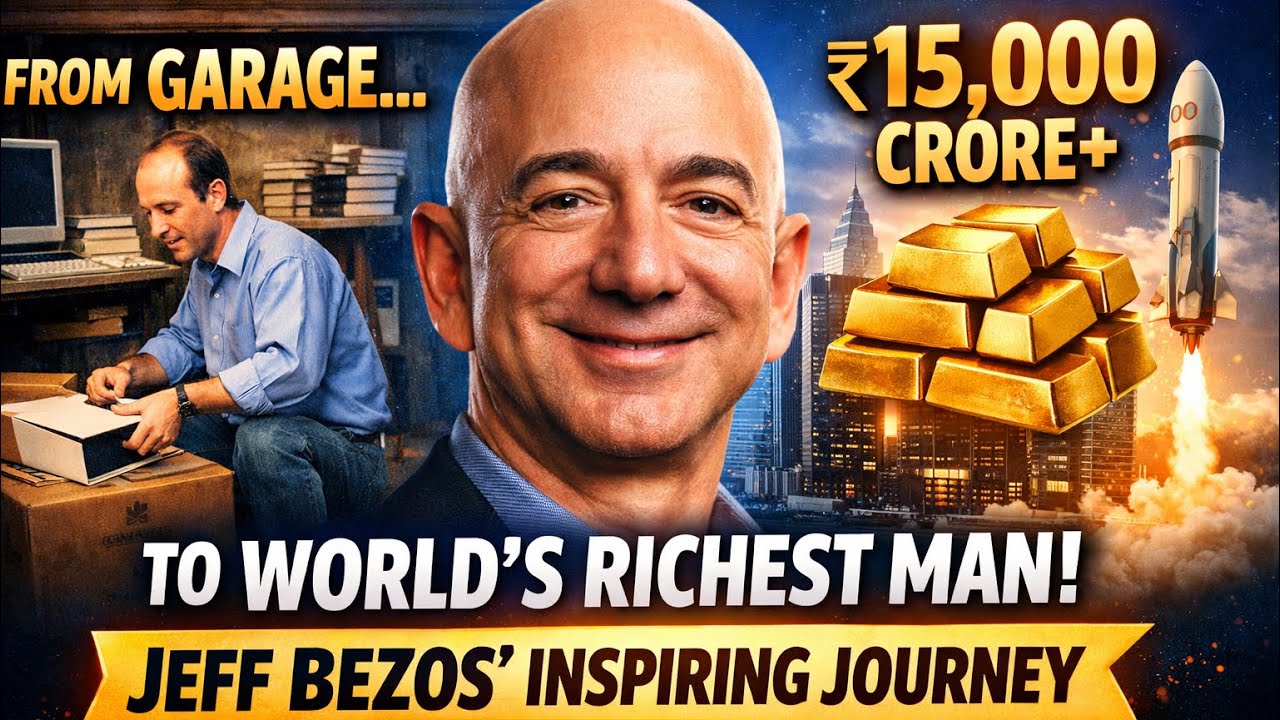 Jeff Bezos Success Story | From Garage to World’s Richest Man | Amazon Founder