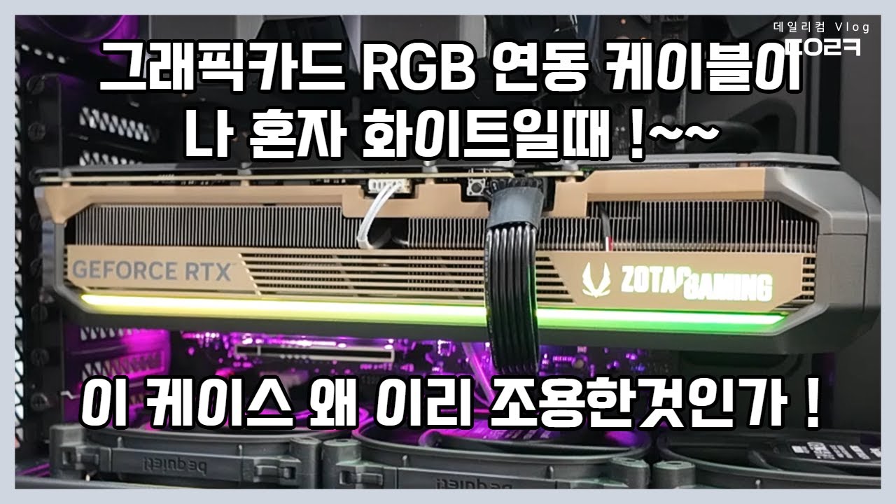 조텍 RTX 5090 조립하는 날! | 안텍 플럭스 프로 빅타워 케이스 자랑 하던데 이래서 군요