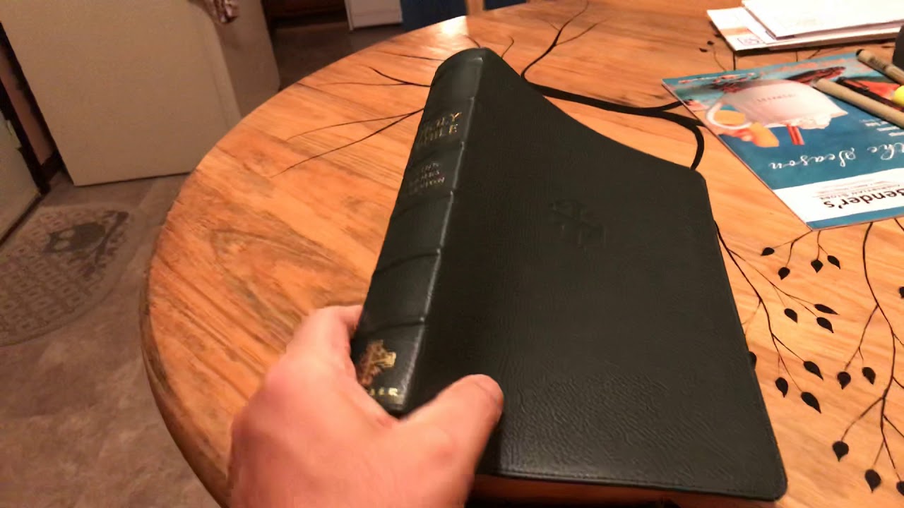 Schuyler Canterbury KJV/Calfskin w/Cambridge Turquoise Comparison