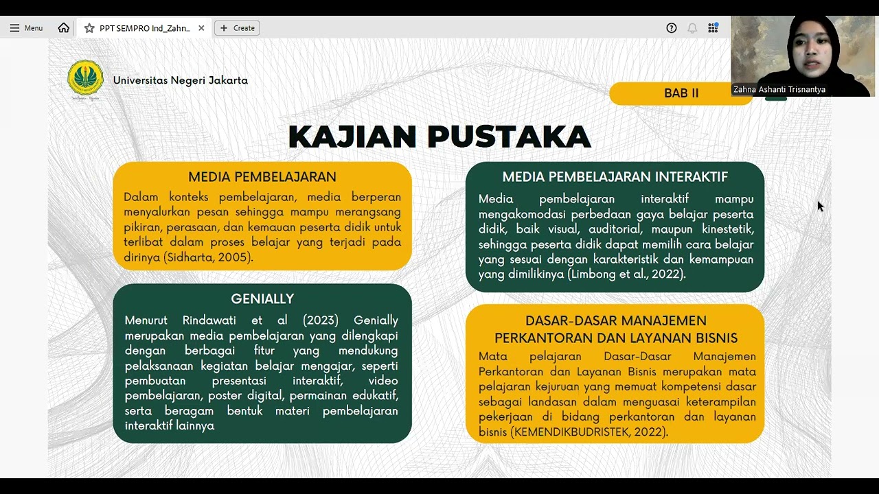 Zahna Ashanti Trisnantya NIM 1709622085 - Presentasi Seminar Proposal Skripsi FEB UNJ 2026