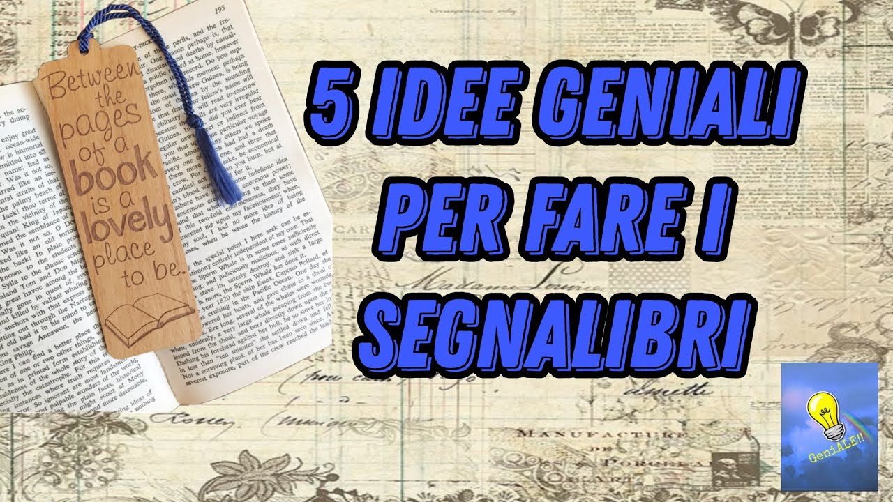 5 Idee GeniALI per fare i segnalibri #geniale #segnalibro #diy #ideas