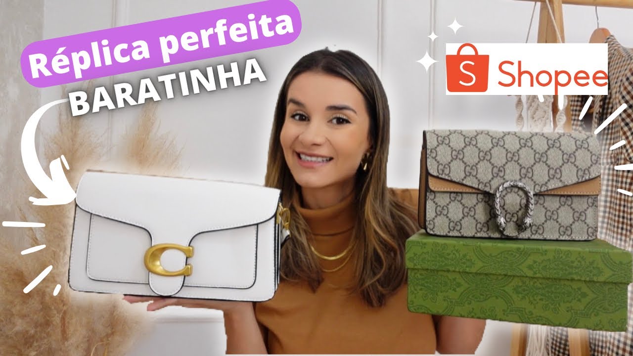 COMPRINHAS SHOPEE, BOLSA GUCCI E COACH PERFEITAS!!