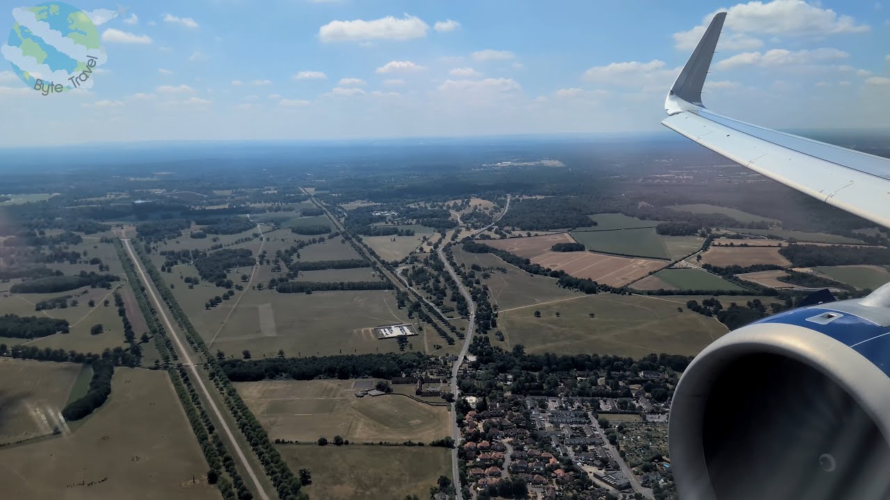 British Airways Airbus A321neo Summer Landing at London Heathrow from Nice