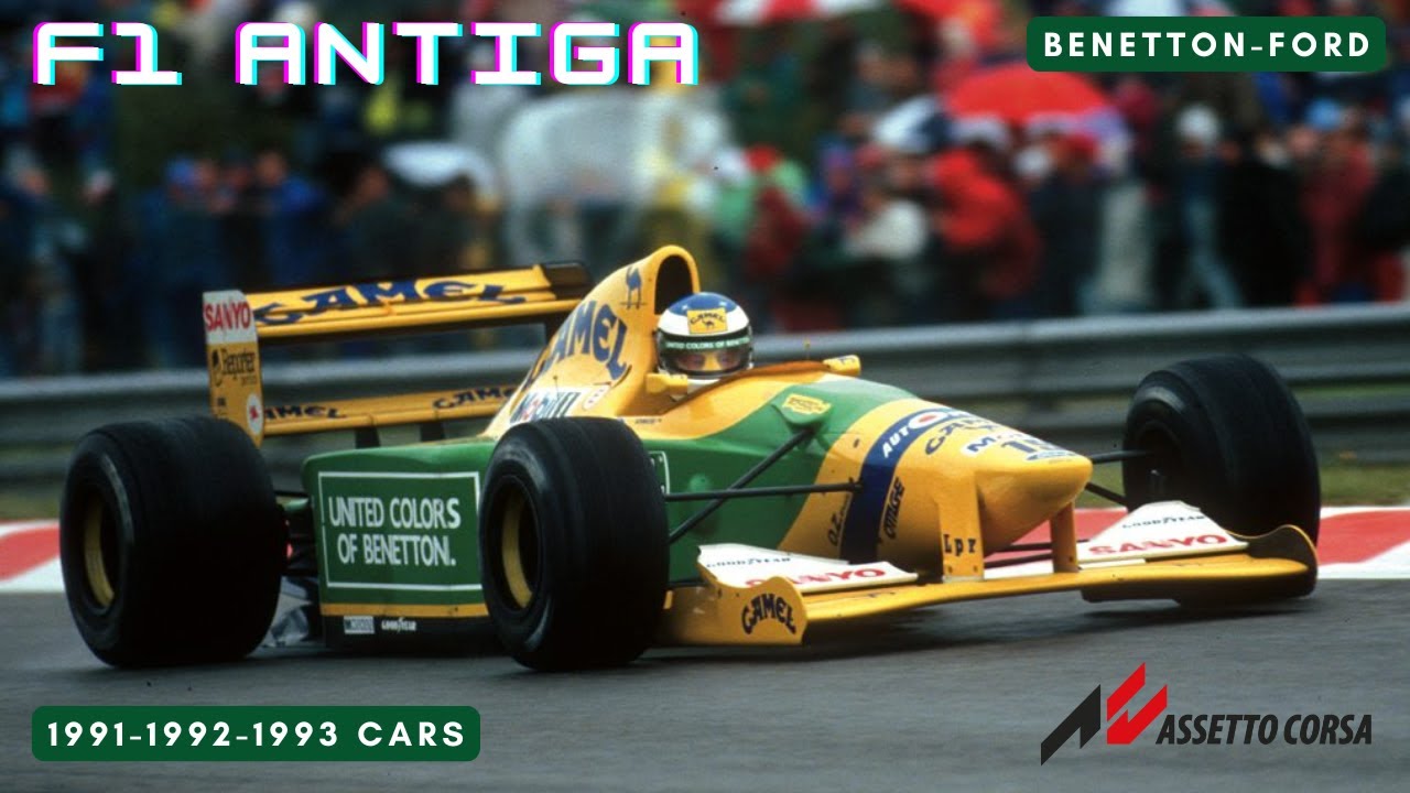 Série F1 Antiga - A evolução desde Piquet até Schumacher no carro mais tecnológico da Benetton em 93