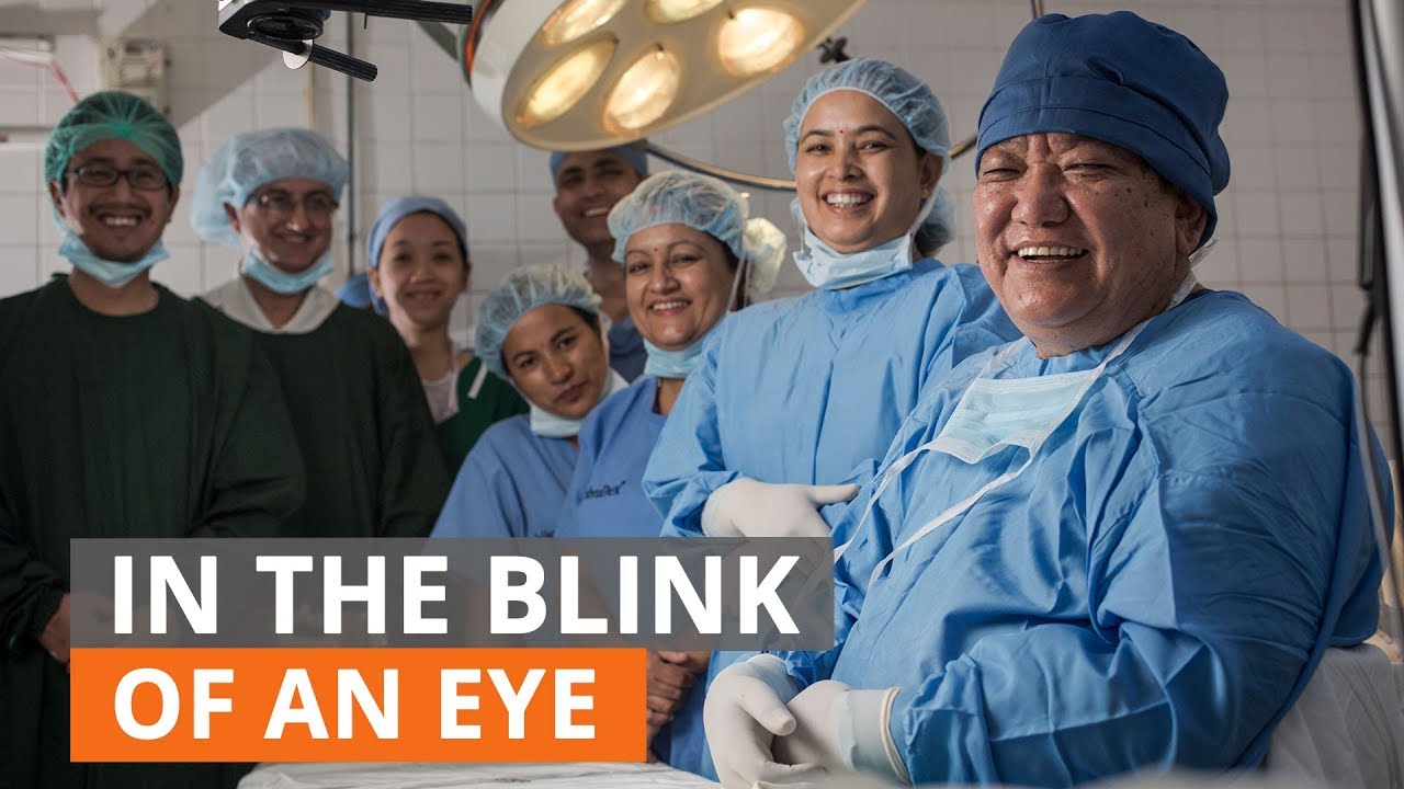 This time-lapse shows how sight can be restored in the blink of an eye
