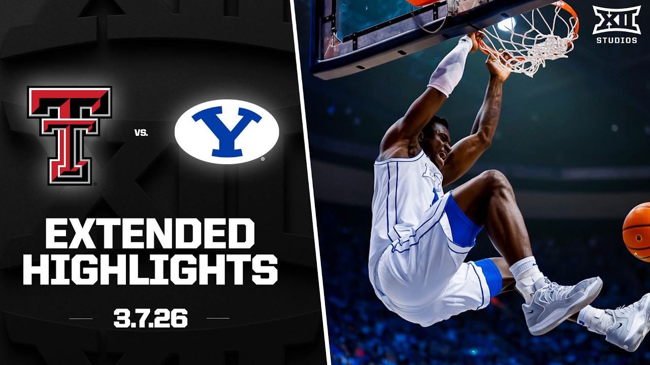 #10 Texas Tech vs. BYU Extended Highlights | 2025-26 Big 12 Men's Basketball