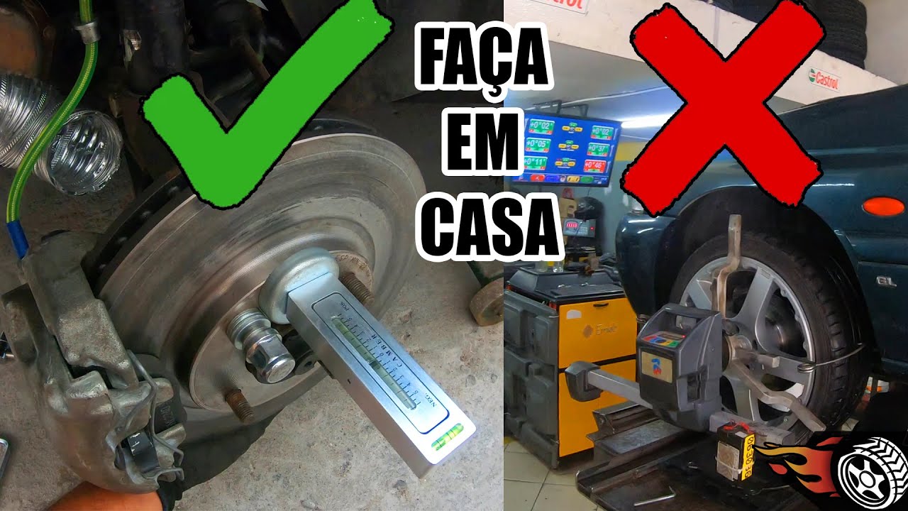 Como fazer a CAMBAGEM em casa ? - Ferramenta de Cambagem e Caster Magnético