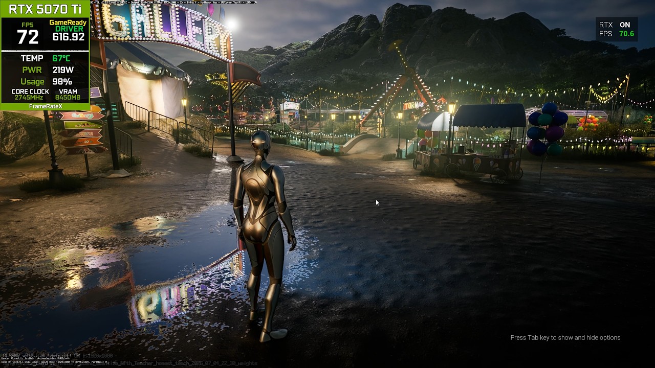 NVIDIA Amusement Park DLSS 5 (310.9.1) + Streamline SDK 2.14 1 + New Ray Reconstruction 4.5 Model F