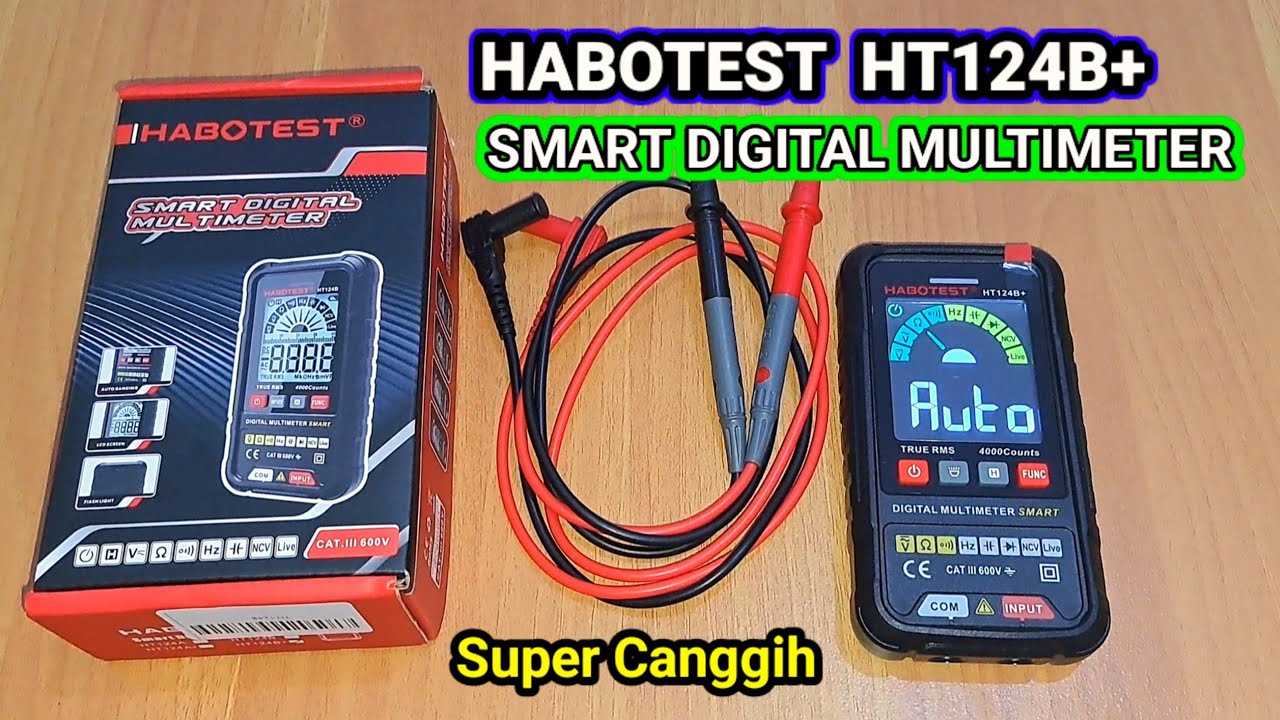 MULTIMETER HABOTEST  HT124B+ ‼️ Cara menggunakan dan test fitur yang di miliknya ❗️