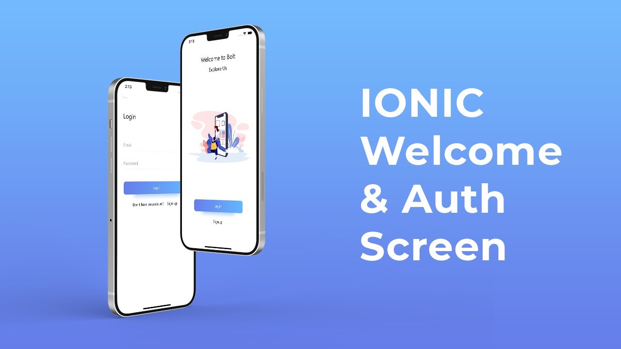 Ionic 5 ecommerce app - Welcome & Login Screen - Ep 1 - Speed Code