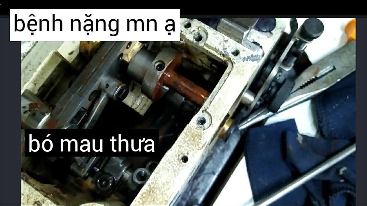 Hướng dẫn sửa mau thưa bị bó máy vắt sổ (repair sewing machine)