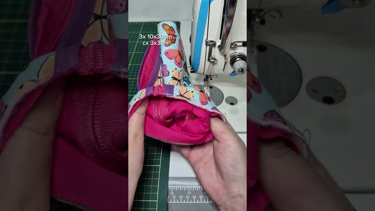 Tutorial de costura 10x30cm Sewing Passo a Passo Costura fácil 