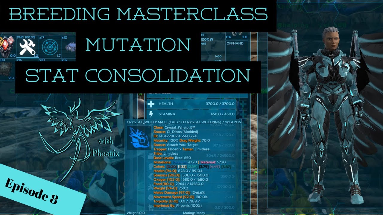 Ark: Survival Evolved | Consolidating Mutation Stats | Breeding MasterClass Ep. 8