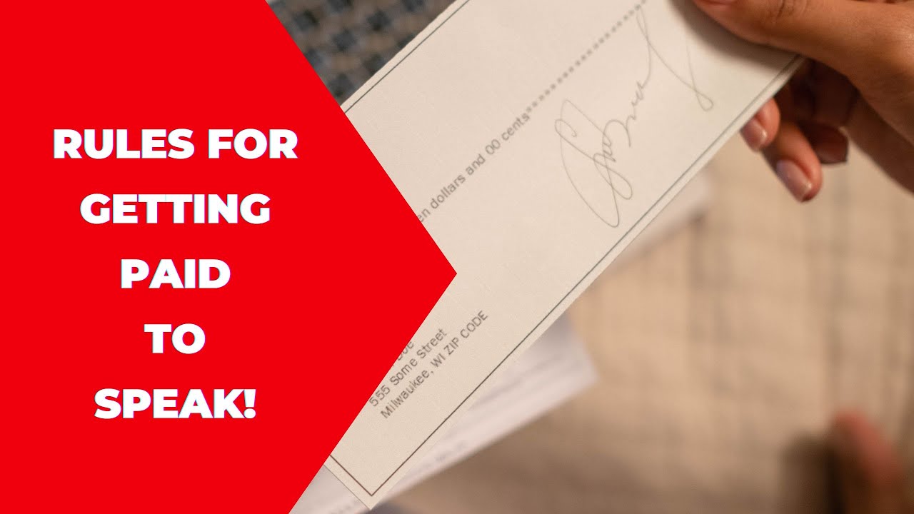 Getting Paid to Speak - How to Negotiate your Speaker Fee