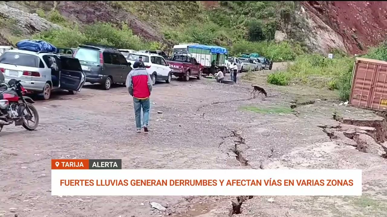 ALERTA NARANJA POR LLUVIAS Y POSIBLES DESLIZAMIENTOS EN TARIJA