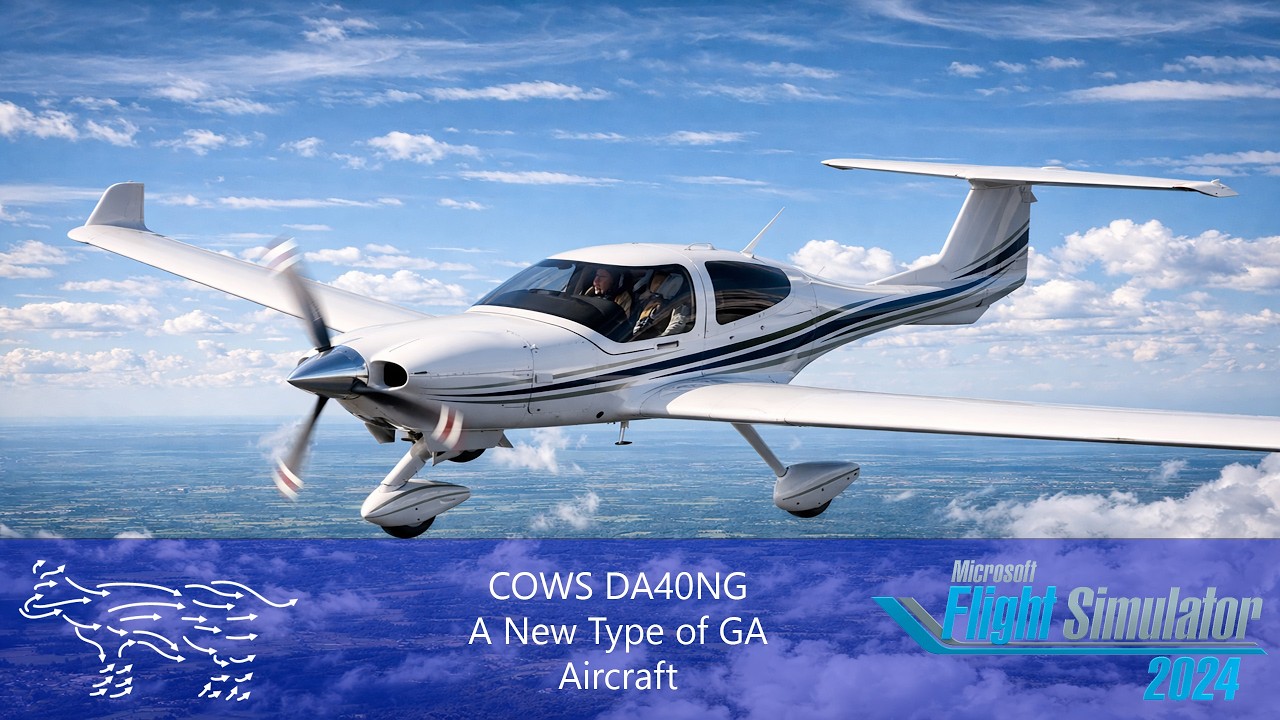 COWS | DA40NG | Relaxing Flight