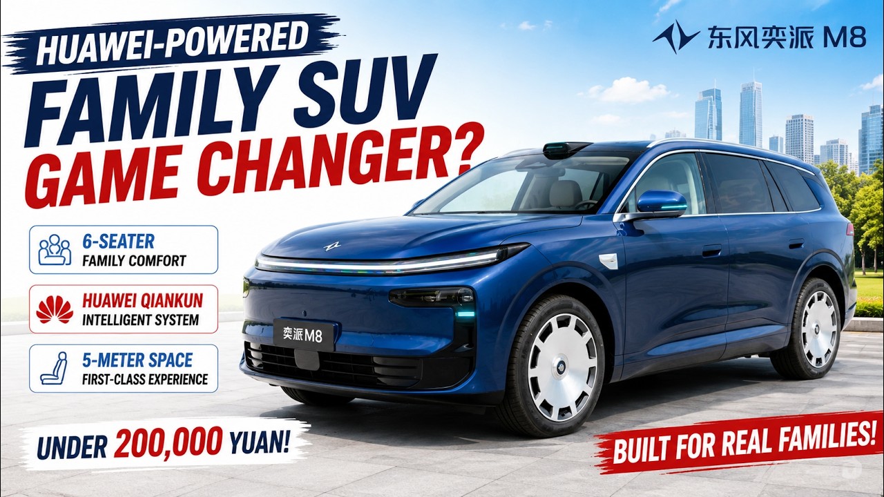 Сможет ли новый Dongfeng Yipai e&pi; 008 (M8) с технологиями Huawei изменить рынок семейных кроссове...