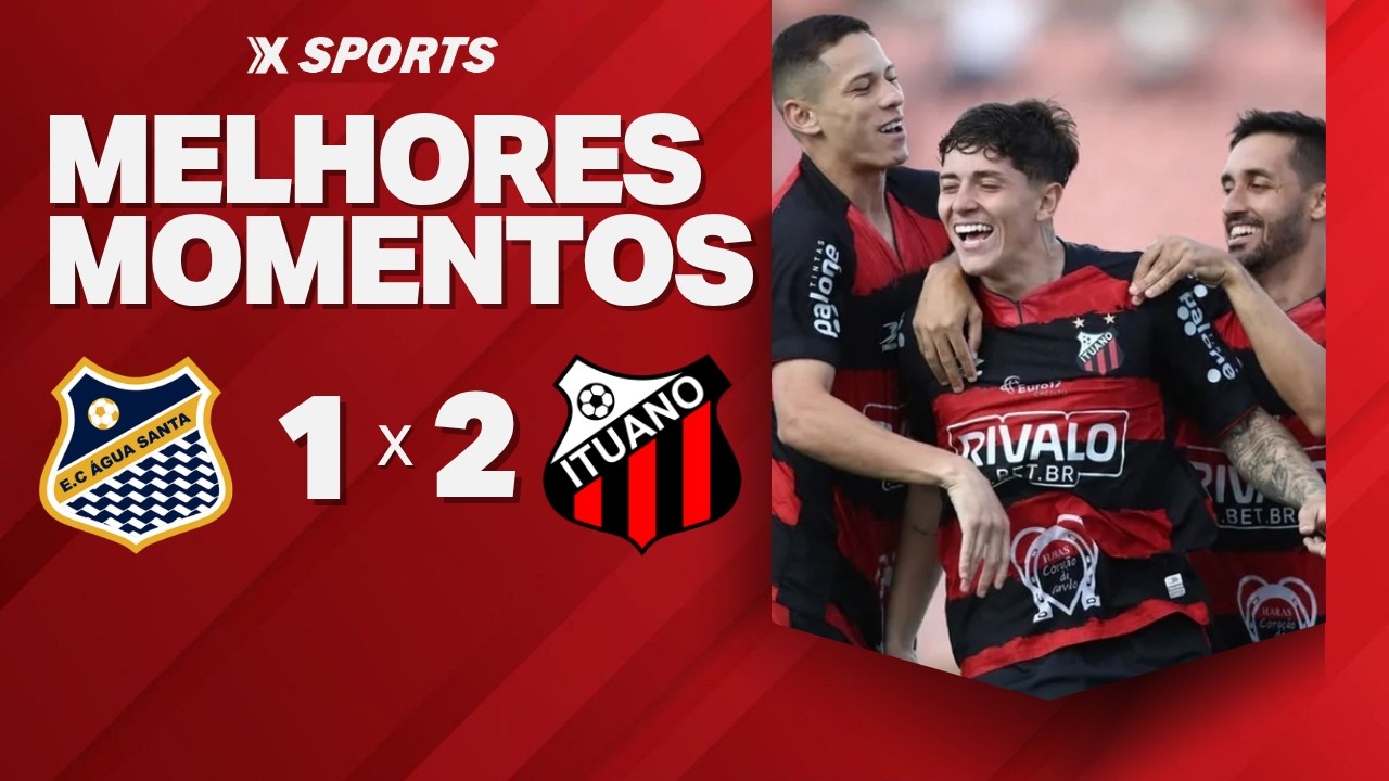 &Aacute;GUA SANTA 1 X 2 ITUANO - MELHORES MOMENTOS PAULIST&Atilde;O A2