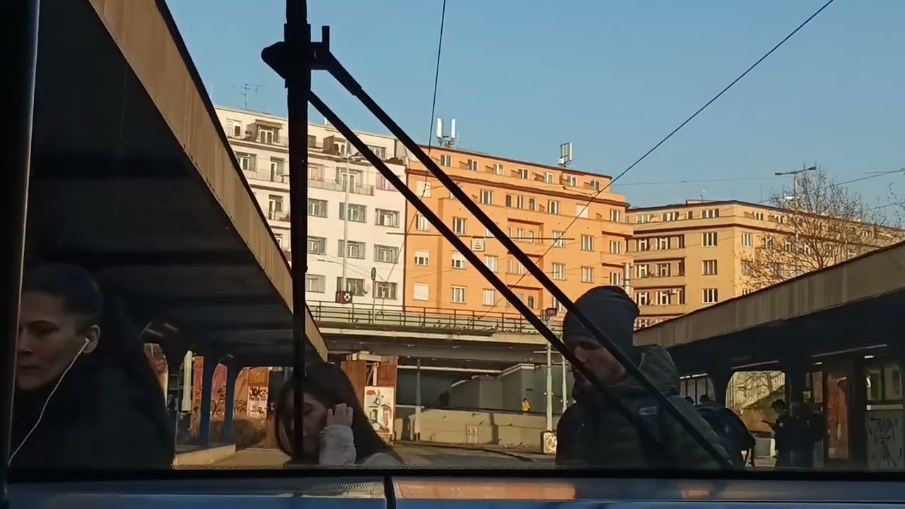 953. 5 3 2026. Praha 7. Маршрут трамвая 1.
