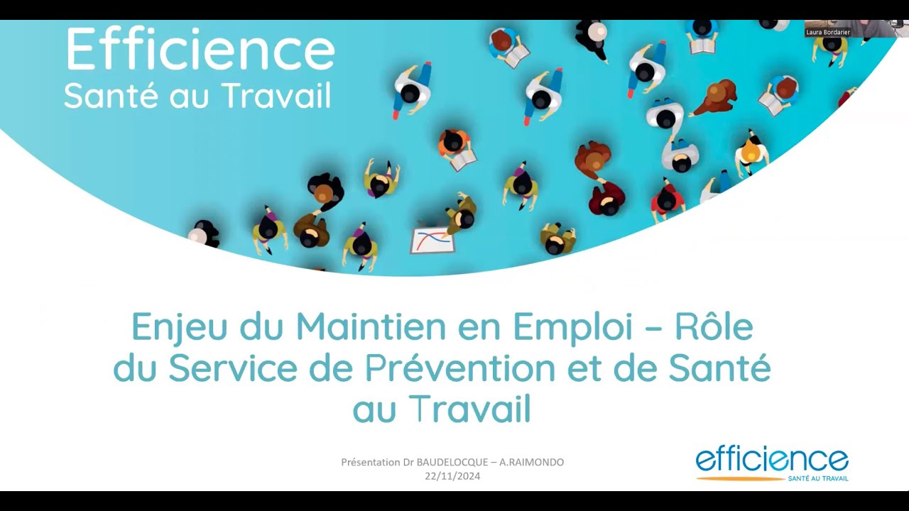 Enjeux du maintien en emploi : Rôle du Service de Prévention et de Santé au Travail