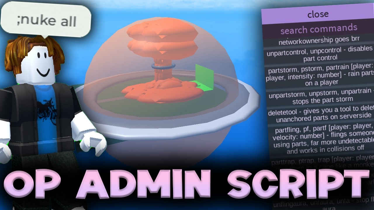 Скрипт администратора FE OP - эксплойт в ROBLOX