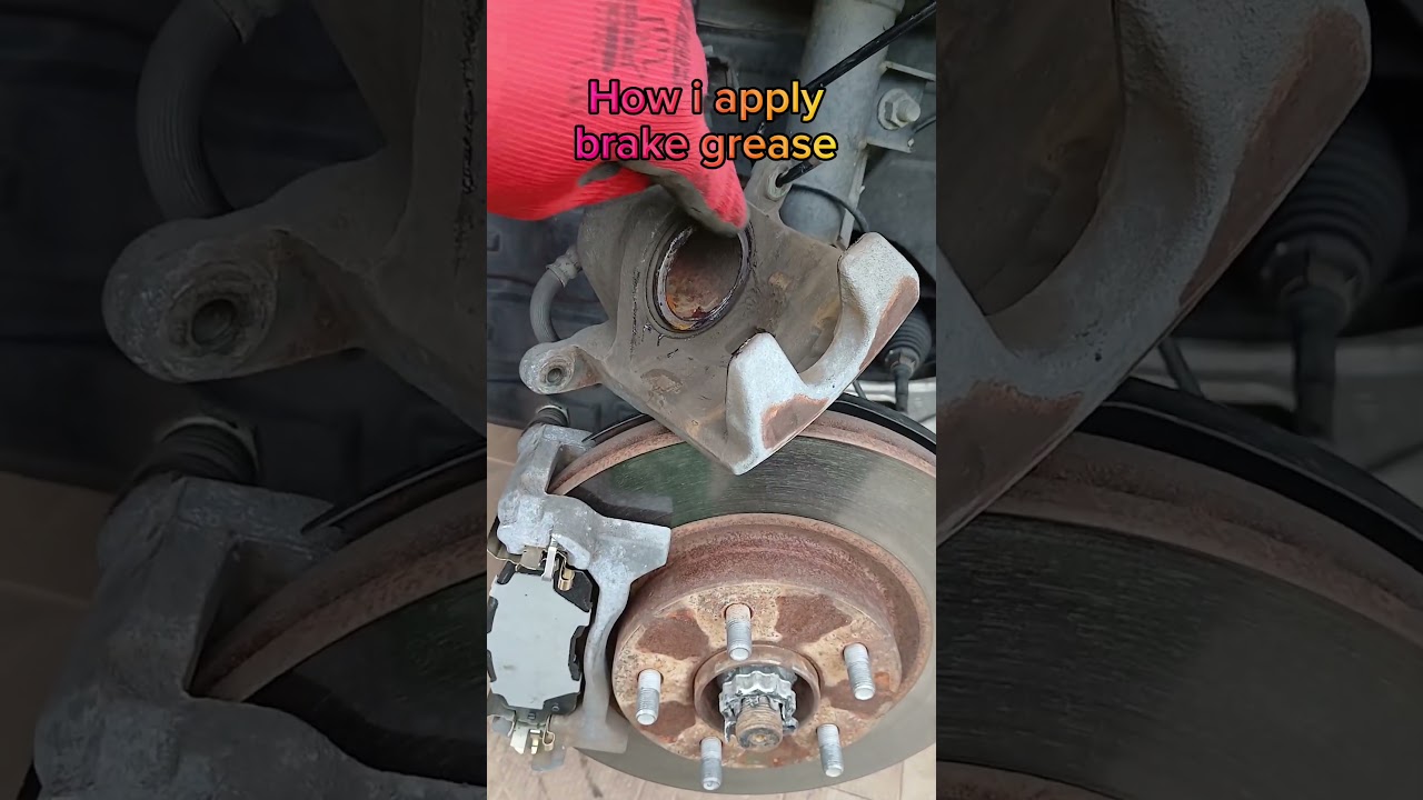 This is how I apply brake grease.  #DIY #howto
