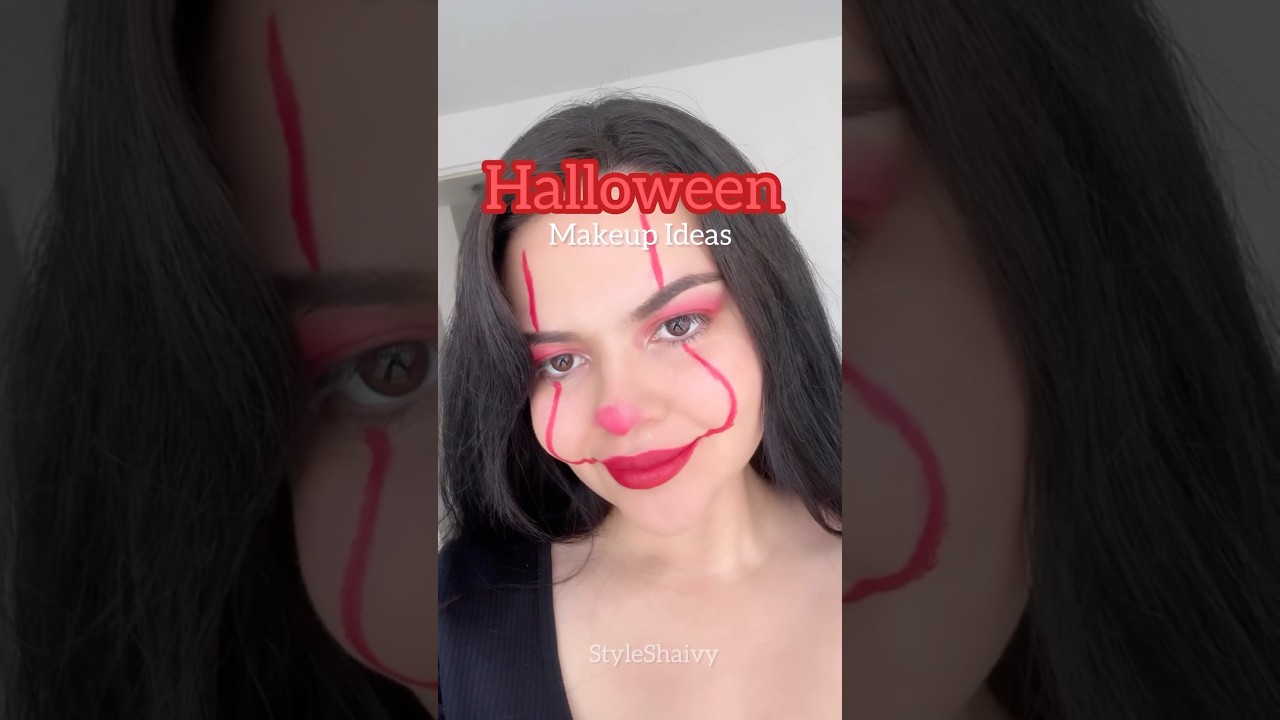 Maquillaje de payaso para Halloween s&uacute;per f&aacute;cil y r&aacute;pido / Clown Makeup Tutorial for Halloween