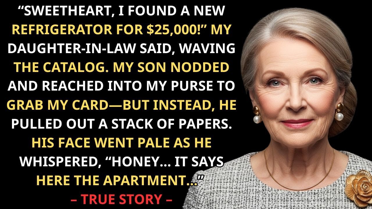 Моя невестка сказала: «Дорогой, я нашла холодильник за 25 000 долларов!» Сын забрал мою карточку ...