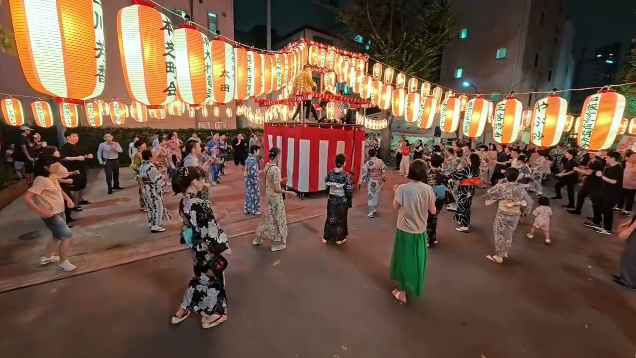 バハマ・ママ　芝新堀児童遊園盆踊り５　2025年9月12日　東京都港区　芝新堀町会　芝大神宮奉納盆踊り