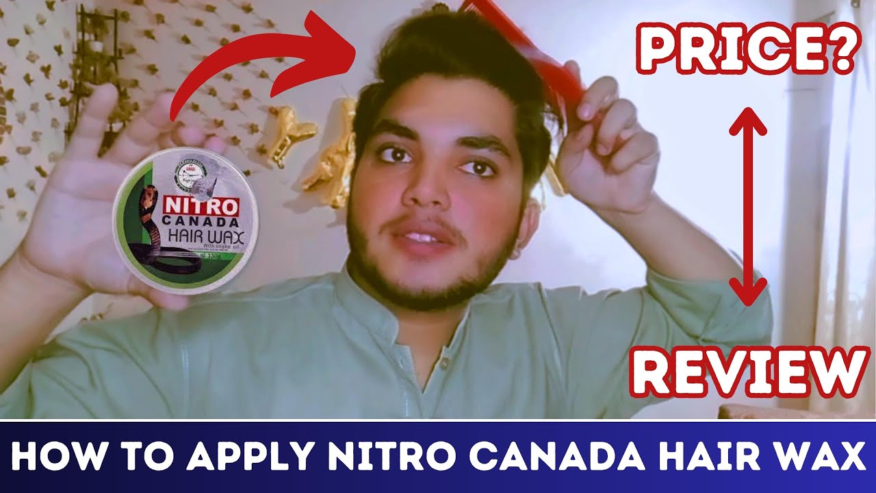 How To Use Nitro Canada Hair Wax coconut || cheapest & best hair wax
