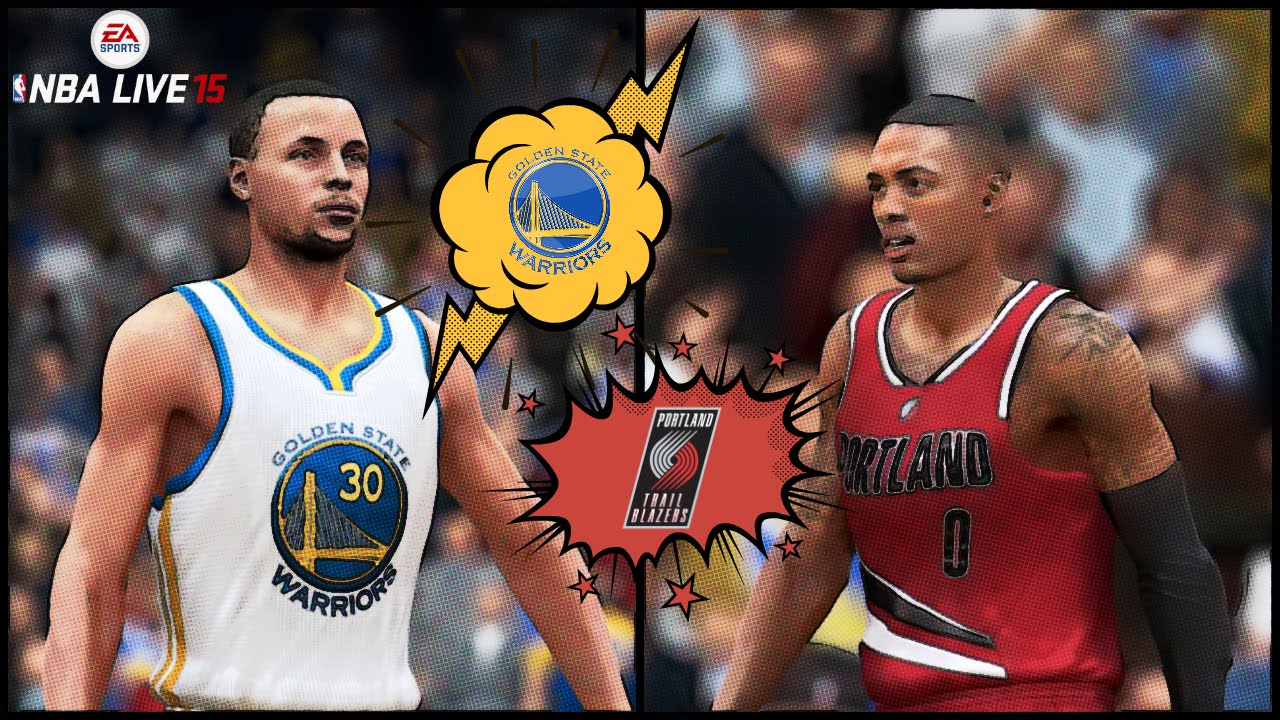 NBA Live 15 (Xbox One): Blazers vs Warriors Gameplay