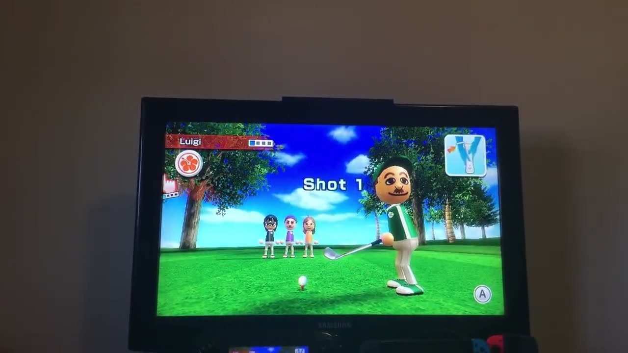 Wii Sports Resort: Golf 4 player Match #1
