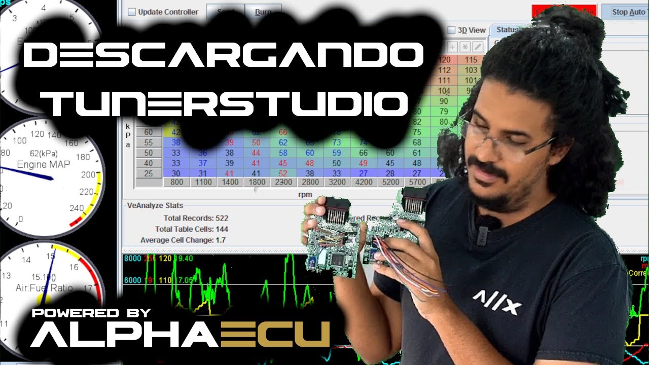 Programacion de AlphaECU: Como descargar y navegar TunerStudio para el sistema operativo RusEFI