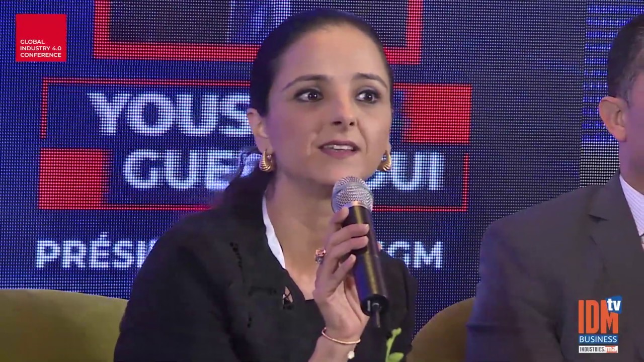 Intervention de  Loubna Tricha lors du Global Industry 4.0 Conference