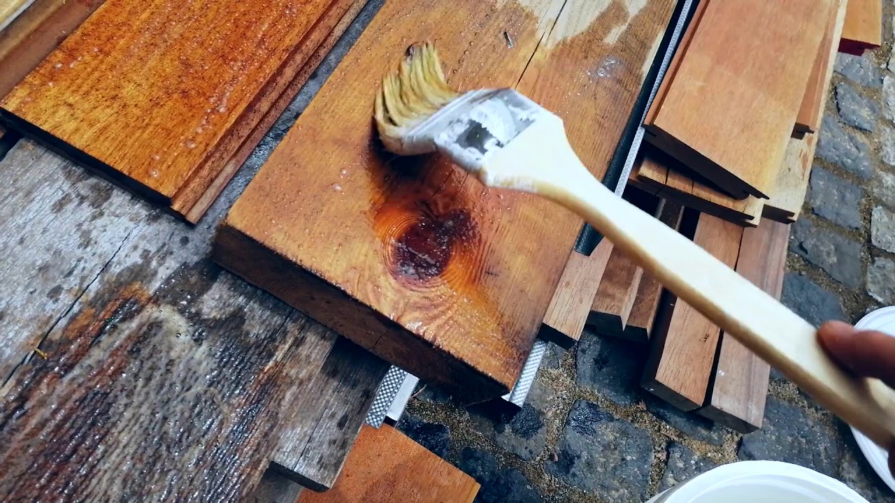 Reno clean w akcji. Zmywanie patyny. Renowacja starej deski