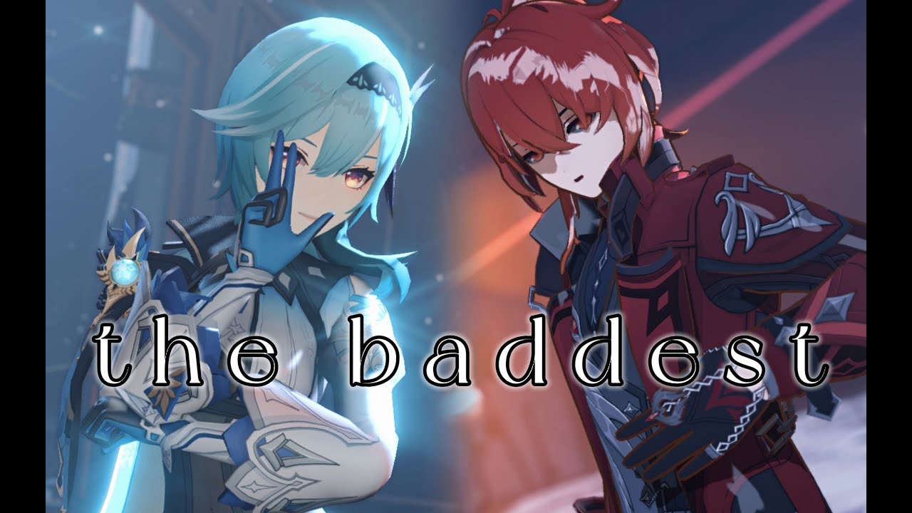 【Genshin Impact MMD／4K／60FPS】「FIRE AND ICE」 Eula × Diluc【THE BADDEST】