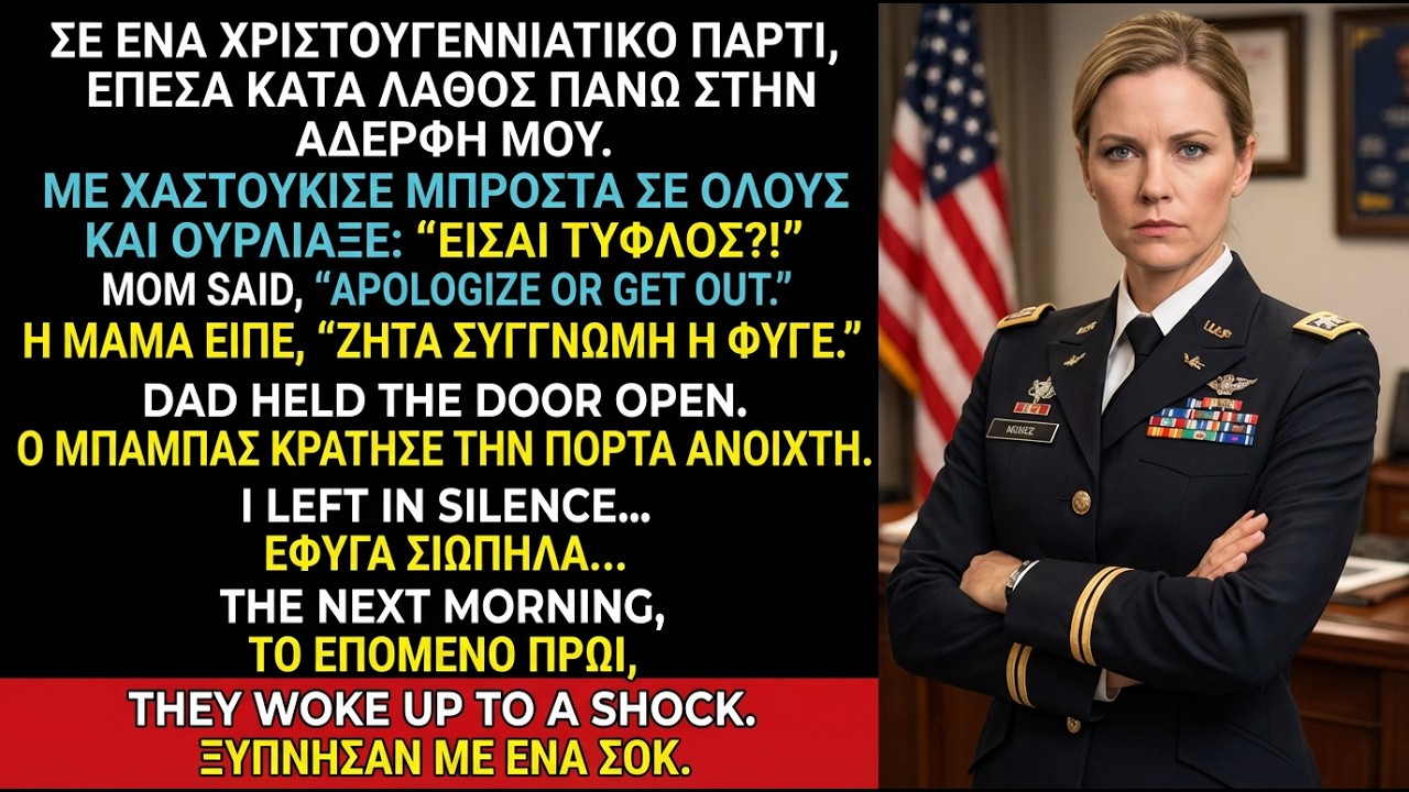 Σε χριστουγεννιάτικο πάρτι η αδελφή μου με χαστούκισε: «Είσαι τυφλή;» — Δεν το περίμενε...