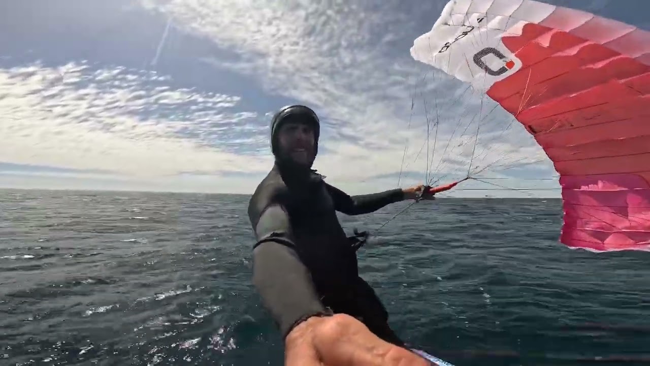 Parawing downwind on @oesaustralia sawfish