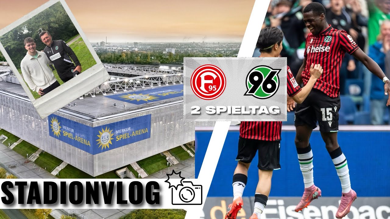 HANNOVER bleibt EISKALT 🥶 | FORTUNA DÜSSELDORF VS HANNOVER 96 STADIONVLOG