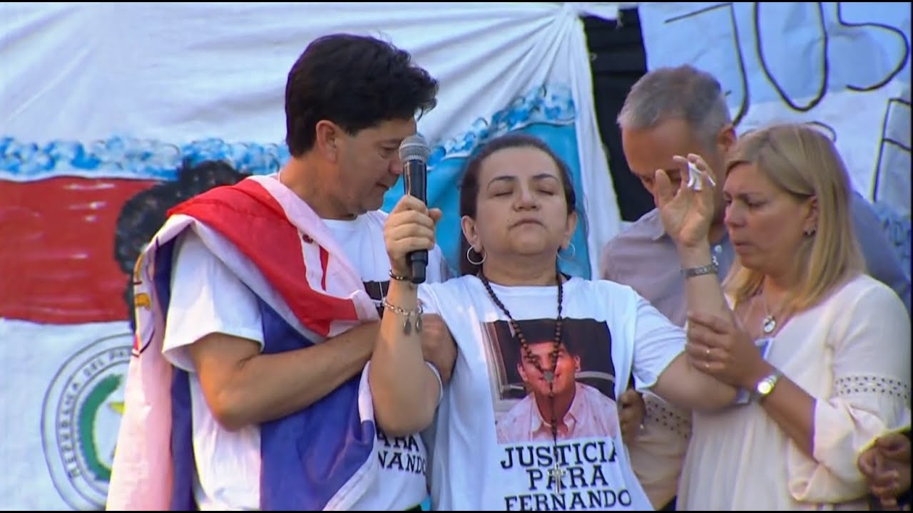 DISCURSO DE LA MAMÁ DE FERNANDO BÁEZ SOSA en la MARCHA frente al Congreso - Telefe Noticias