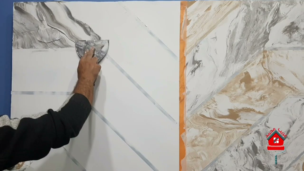 أسلوب عبقري لعمل ديكور بديل الرخام