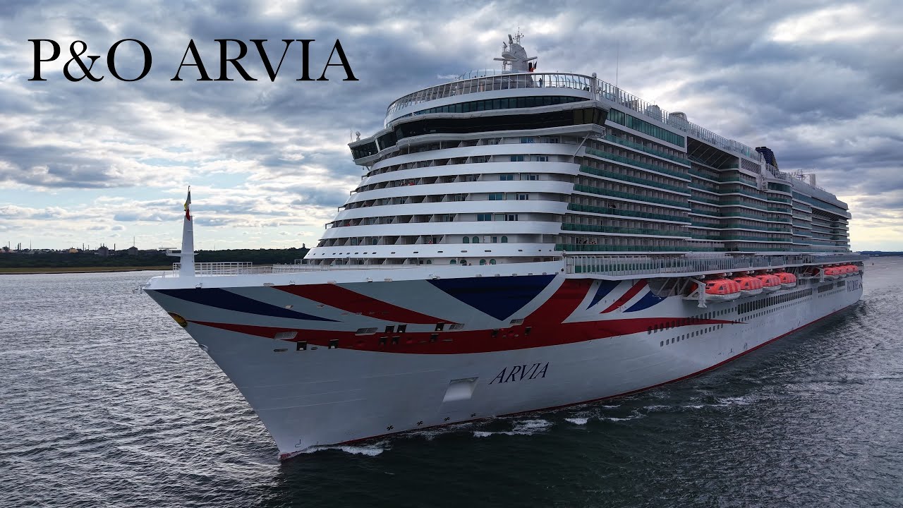 P&O ARVIA - Leaving Southampton 06/07/2025 - DJI Air 3s 4K 60FPS