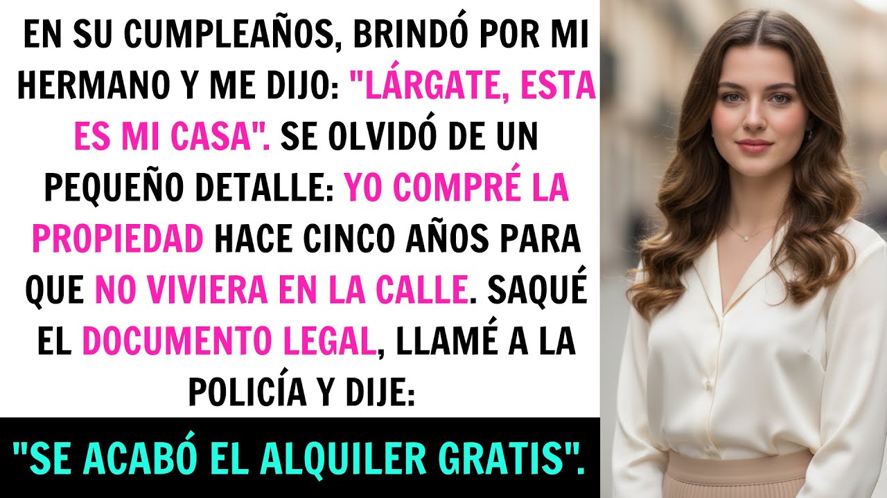 Mamá Me Echó De La Fiesta. Saqué La Escritura: 