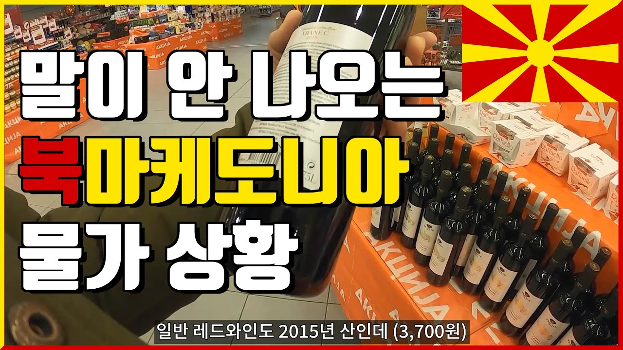 말이 안 나오는 물가 상황 - 🇲🇰 북마케도니아, 스코페 [1]