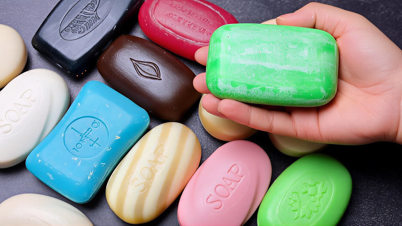 Cutting Colorful Soaps by Hand 🧼🔪 | Super Satisfying Soap Cutting ASMR