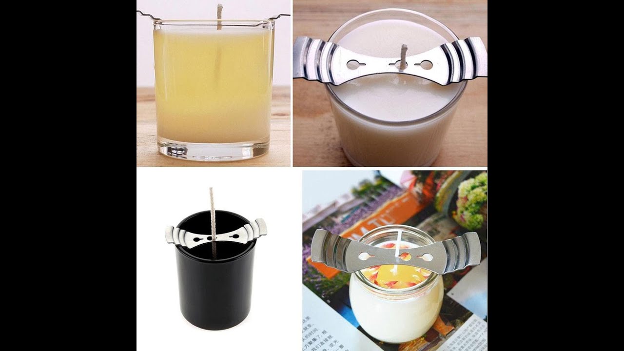 5PCS Steel Candle Holder Wicker Center Metal Holder Wick Three Holes DIY Candles Handmade Accessory